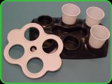 Bandejas Porta-Vasos Descartables